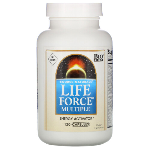 Source Naturals, Life Force Multiple, Ohne Eisen, 120 Kapseln