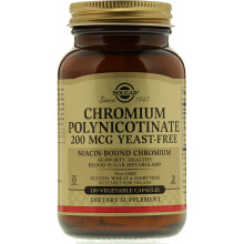 Solgar, Chrompolynicotinat, 200 mcg, 100 pflanzliche Kapseln
