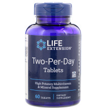 Life Extension, Two-Per-Day Multivitamin, 60 Tabletten
