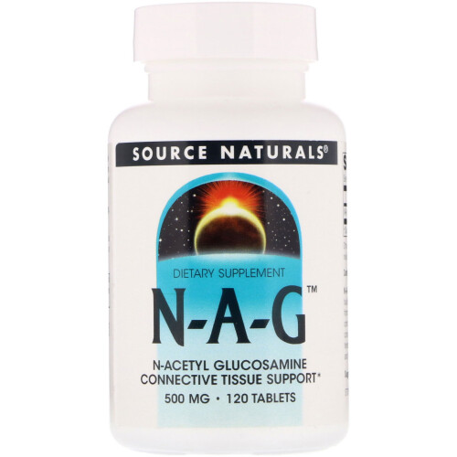 Source Naturals, N-A-G, 500 mg, 120 Tabletten