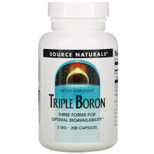 Source Naturals, Triple Boron, 3 mg, 200 Kapseln