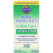 Garden of Life, Probiotiques RAW, Soin du Côlon, 30 Capsules Végétariennes