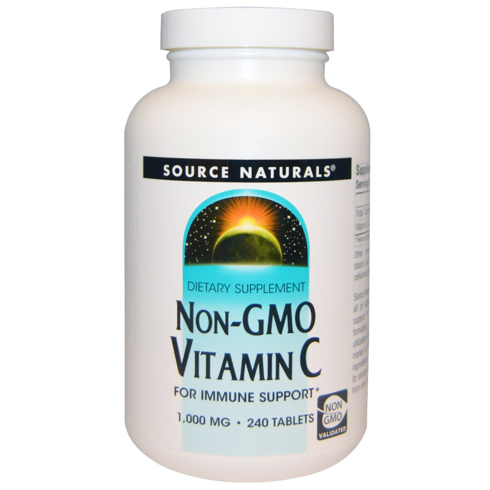 Photos - Vitamins & Minerals Source Naturals , Non-GMO Vitamin C, 1,000 mg, 240 Tablets 