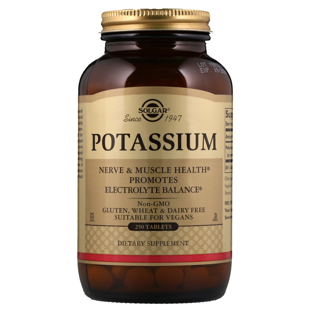 Solgar , Potassium, 250 Tablets