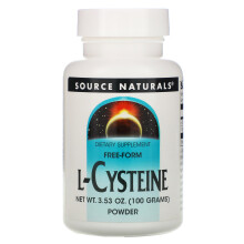 Source Naturals, L-Cystéine, Poudre Mousse Libre, 3,53 oz (100 g)
