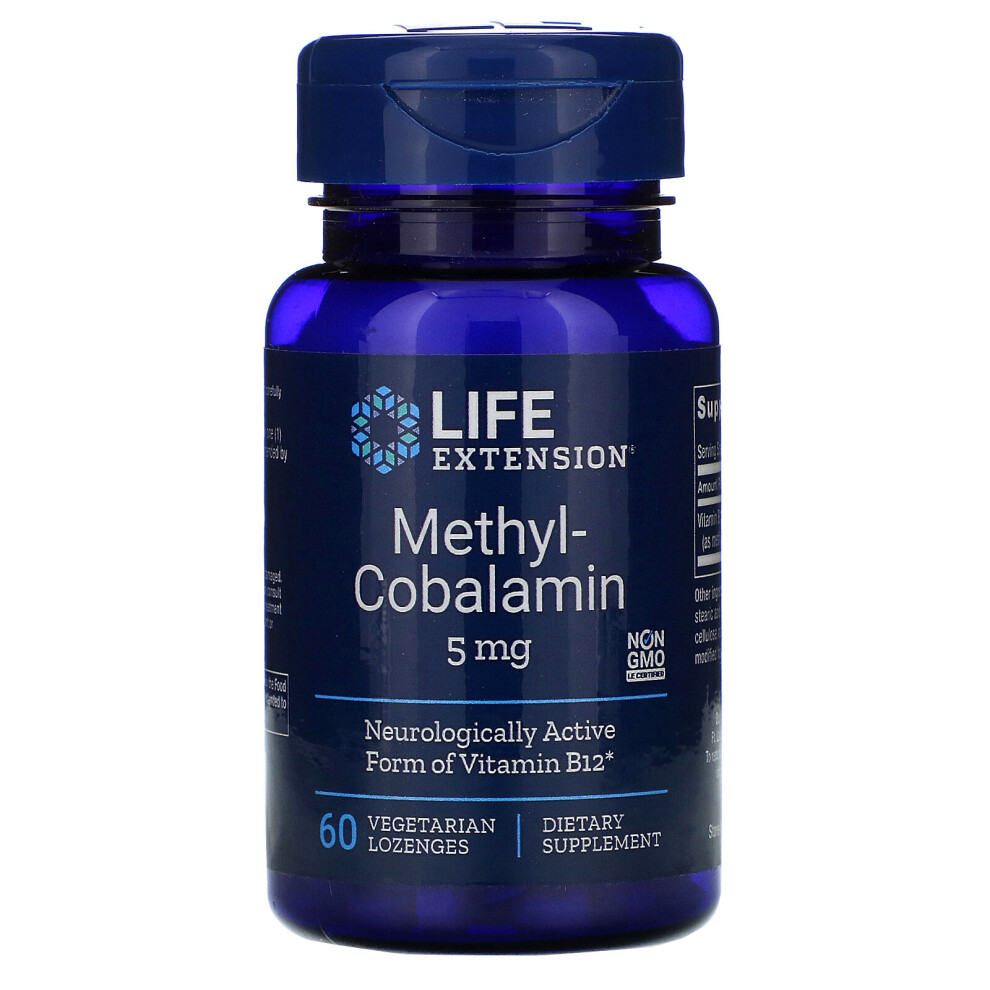 Life Extension , Methylcobalamin, 5 Mg, 60 Vegetarian Lozenges