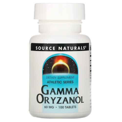 Source Naturals, Athletic Serie, Gamma Oryzanol, 60 mg, 100 Tabletten