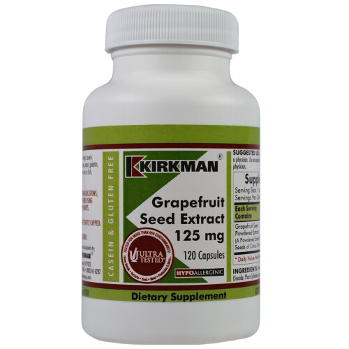 Kirkman Labs, Extrait de Pépins de Pamplemousse, 125 mg, 120 Capsules