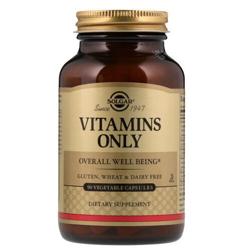 Solgar Solgar, Vitamins Only, 90 Vegetable Capsules