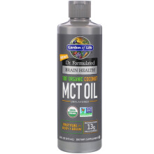 Garden of Life, Dr. Formulated Brain Health, 100% Bio-Kokosnuss-MCT-Öl, Geschmacksneutral, 16 fl oz (473 ml)