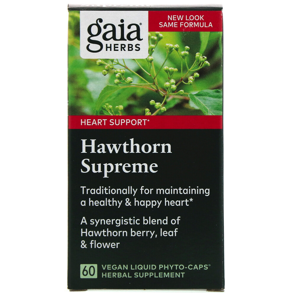 Gaia Herbs , Hawthorn Supreme, 60 Vegan Liquid Phyto-Caps