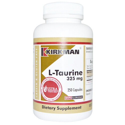 Kirkman Labs, Taurin, 325 mg, 250 Kapseln