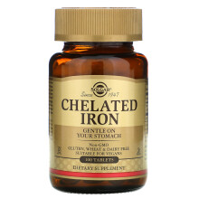 Solgar, Chelat-Eisen, 100 Tabletten