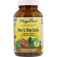 MegaFood, Multivitamines Quotidien Homme, 90 Comprimés