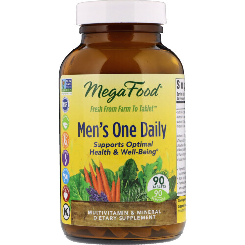 MegaFood, Men's One Daily Multivitamin, 90 Tabletten