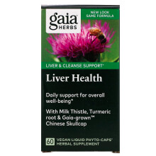 Gaia Herbs, Leber Gesundheit, 60 vegane flüssige Phyto-Kapseln