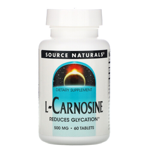 Source Naturals, L-Carnosin, 500 mg, 60 Tabletten