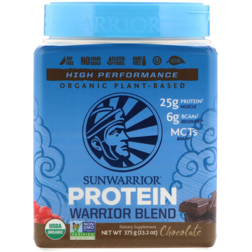 Sunwarrior, Warrior Blend, Protein, Schokolade, 13,2 Unzen (375 g)