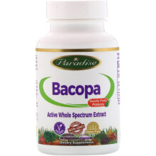 Paradise Herbs, Bacopa, 60 Vegetarische Kapseln