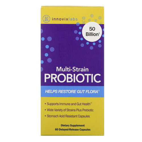 InnovixLabs, Probiotique Multi-Souches, 50 Milliards, 60 Capsules