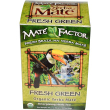Mate Factor, Maté Biologique, Vert Frais, 24 Sachets de Thé, 2,96 oz (84 g)