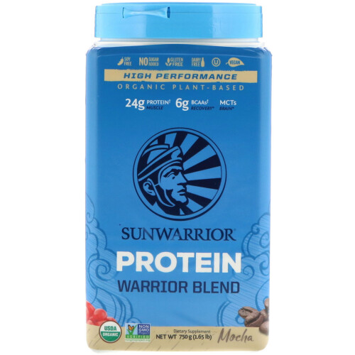 Sunwarrior, Warrior Blend, Protein, Mokka, 1,65 lb (750 g)