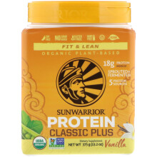 Sunwarrior, Protéine Classique Plus, Vanille, 13,2 oz (375 g)
