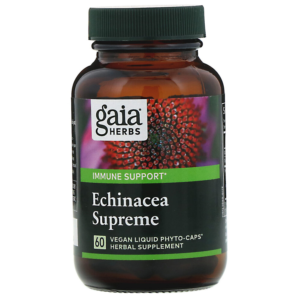 Gaia Herbs , Echinacea Supreme, 60 Vegan Liquid Phyto-Caps