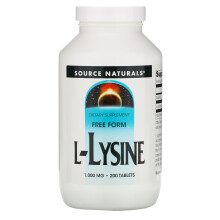 Source Naturals, L-Lysine, 1 000 mg, 200 Comprimés