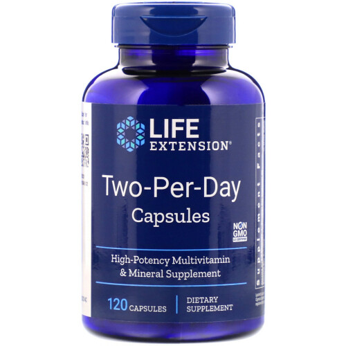 Life Extension, Two-Per-Day Multivitamin, 120 Kapseln