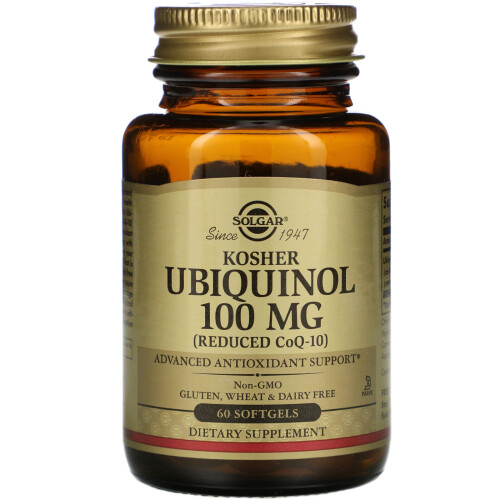Solgar Solgar, Kosher Ubiquinol, 100 mg, 60 Softgels