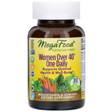 MegaFood, Multivitamines Quotidien Unique Femmes 40+, 30 Comprimés