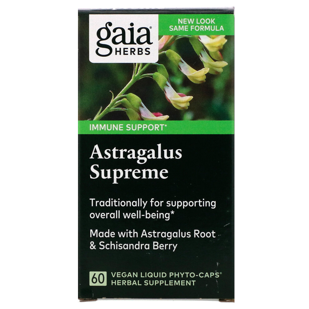 Gaia Herbs , Astragalus Supreme, 60 Vegan Liquid Phyto-Caps