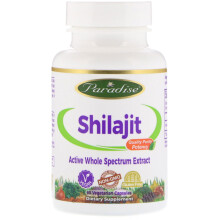Paradise Herbs, Shilajit-Extrakt, 60 Vegetarische Kapseln