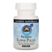 Source Naturals Swedish Flower Pollen Supports Prostate Function and Healthy Urine Flow* - 90 Tablets