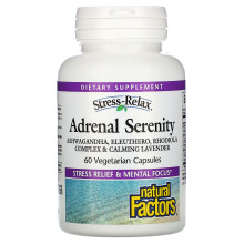 Natural Factors, Stress-Relax, Adrenal Serenity, 60 Vegetarische Kapseln
