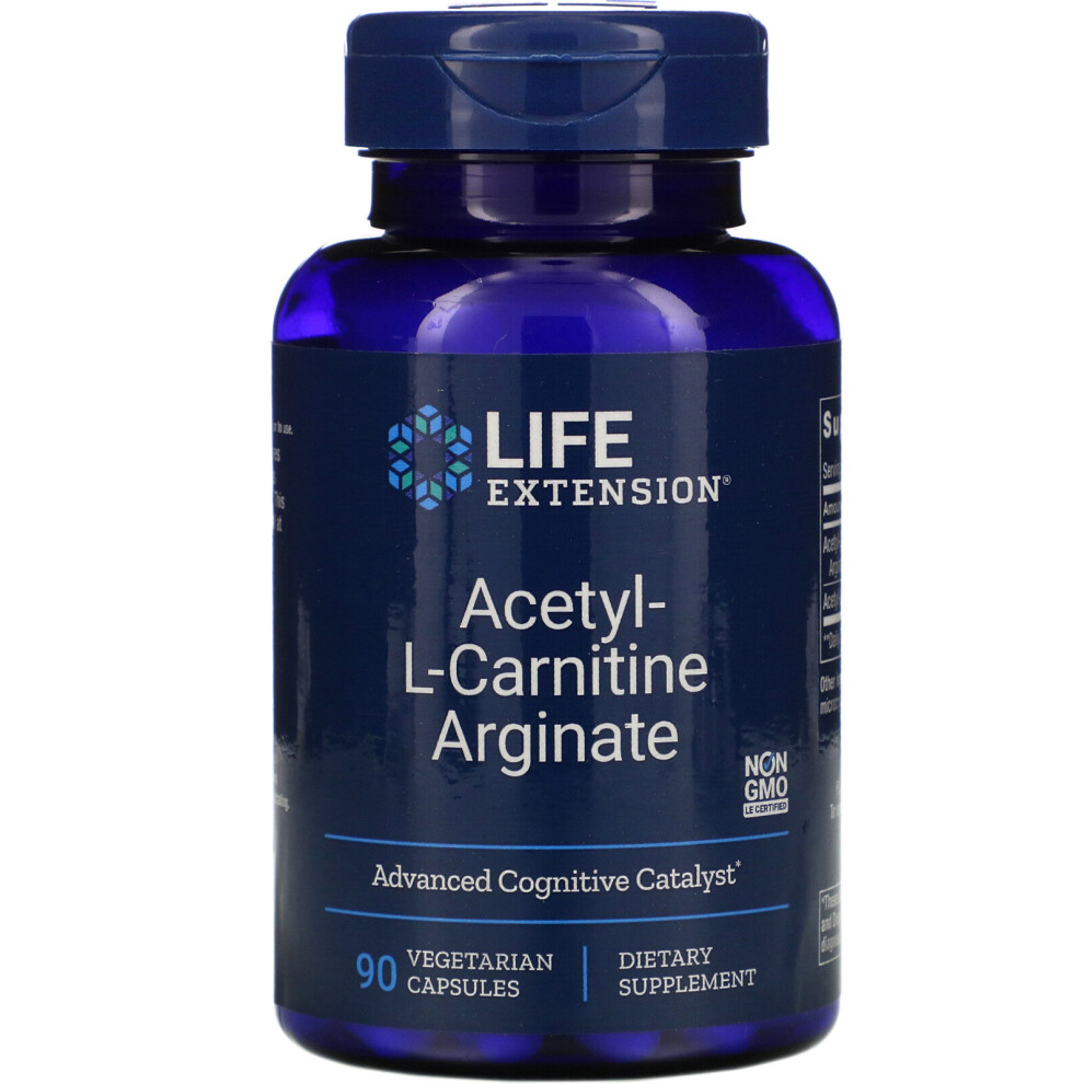 Life Extension , Acetyl-L-Carnitine Arginate, 90 Vegetarian Capsules