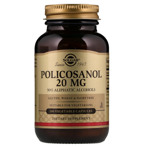 Solgar Solgar, Policosanol, 20 mg, 100 Vegetable Capsules