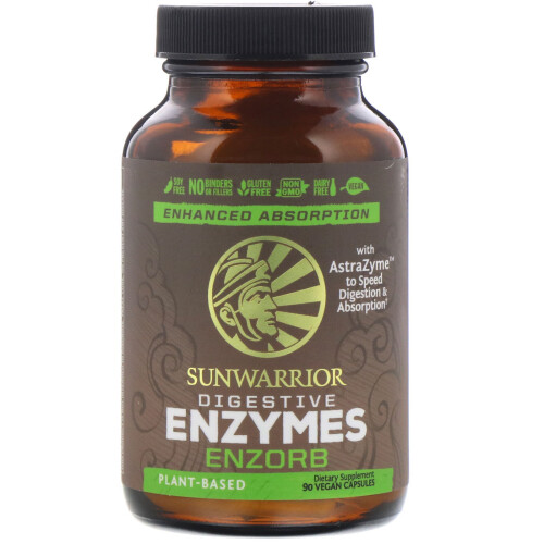 Sunwarrior, Enzorb Digestive Enzymes, 90 Vegan Capsules