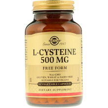 L-Cystéine 500 mg 90 Capsules Végétales Solgar