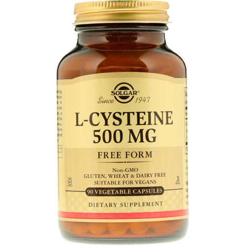 Solgar L-Cysteine 500 mg 90 Cápsulas Vegetais Solgar