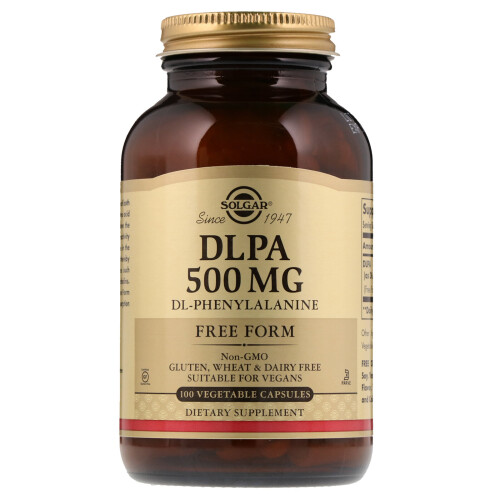 Solgar Solgar, DLPA, Free Form, 500 mg, 100 Vegetable Capsules