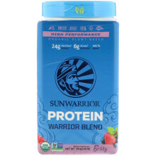 Sunwarrior, Mélange Guerrier, Protéine, Baies, 1,65 lb (750 g)