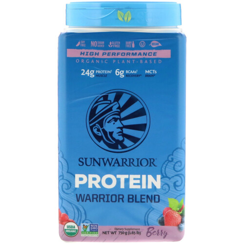 Sunwarrior, Warrior Blend, Protein, Beere, 1,65 lb (750 g)