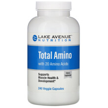 Lake Avenue Nutrition, Total Amino, 240 Veggie Capsules