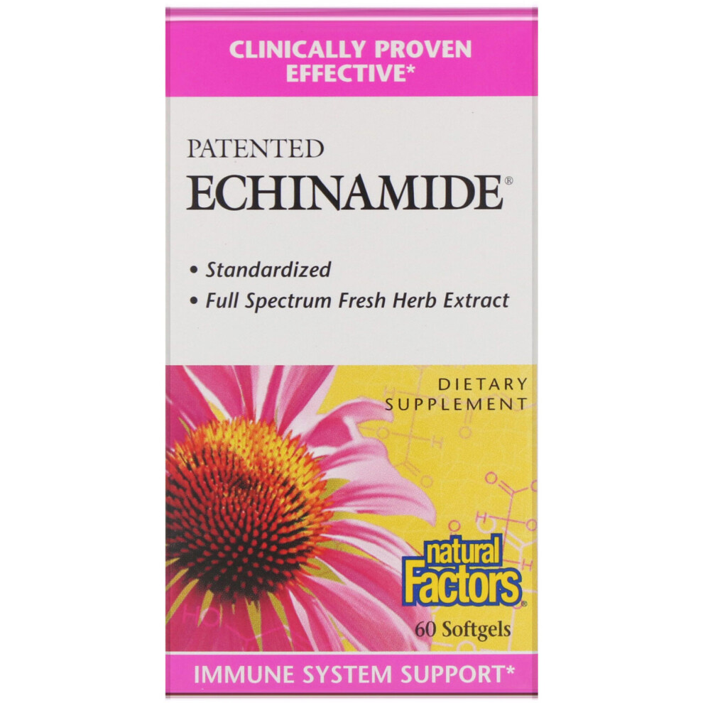 Natural Factors , Patented Echinamide, 60 Softgels