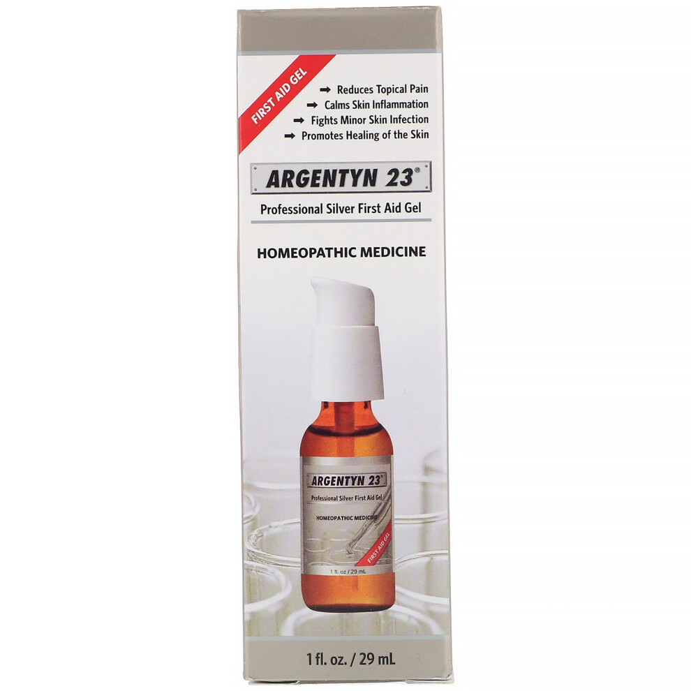 Sovereign Silver , Argentyn 23, Professional Silver First Aid Gel, 1 Fl Oz (29 Ml)