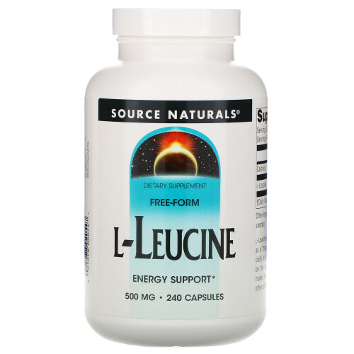 Source Naturals, L-Leucin, 500 mg, 240 Kapseln