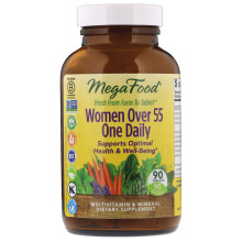 MegaFood, Multivitamines Quotidiennes Pour Femmes 55+, 90 Comprimés