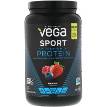 Vega, Sport, pflanzliches Premium Proteinpulver, Beere, 1 lb 12 oz (801 g)